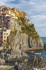 Fototapeta na wymiar Resort village Manarola, Cinque Terre, Italy