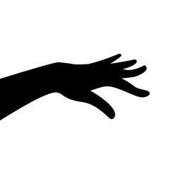 Human hand silhouette