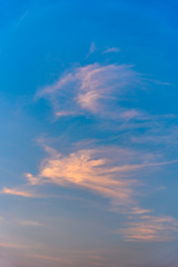 Nice clouds at sunset time