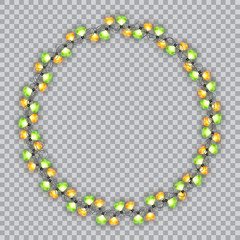 Lights realistic design elements.