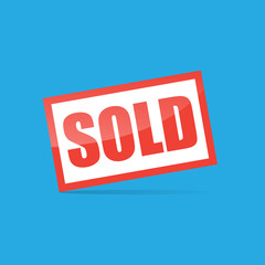 Vector Sold Label