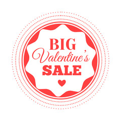 Valentines day sale offer. Vector illustration