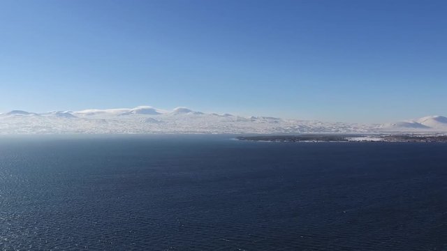 Winter Sevan Lake in Armenia