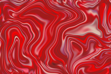 Marble abstract background digital illustration. Maroon surface artwork with mesh of white and red paint