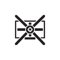 Obraz premium Vector icon or illustration showing tv advertise in one color style