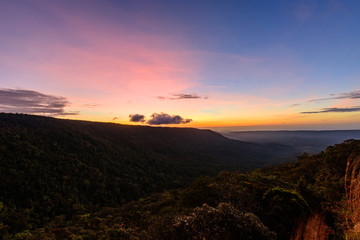 sunrise at the mountain in morning time