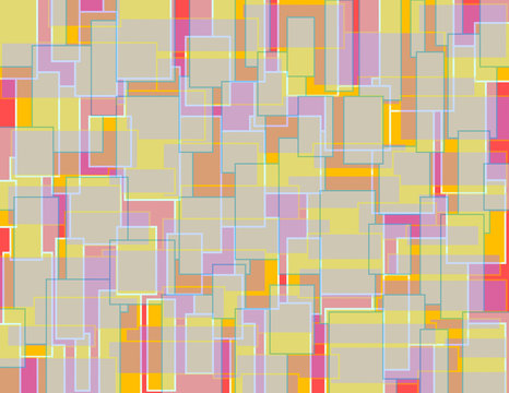 Random Colorful Block Pattern 2