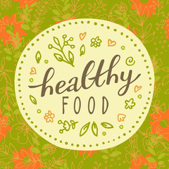 Bio organic food label