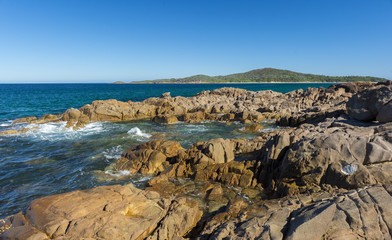 Beautiful beach in central coast australia