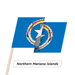 _ Ribbon Waving Flag Isolated on White. Vector Illustration.