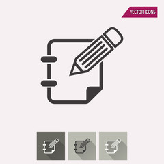 Notepad - vector icon.