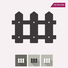Fence - vector icon.
