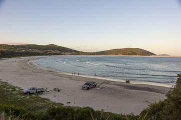 Beautiful beach in central coast australia