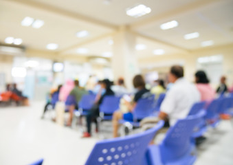 Abstract hospital in blur background.