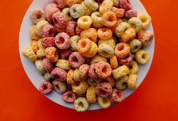 breakfast time with cereal