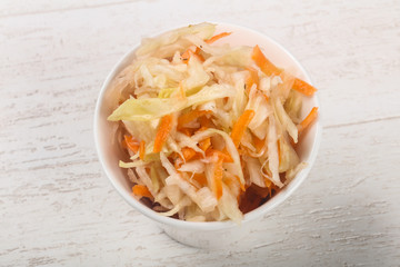 Raw pickled cabbage