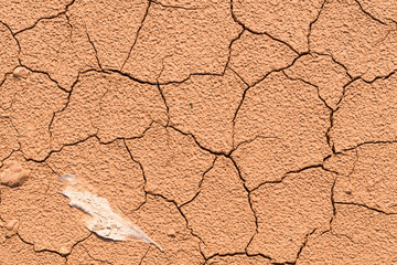 Ground soil texture dry dirt land with rock