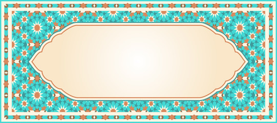 Oriental mosaic frame - 135272000