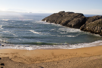 Beach in Liencres, Santander, Spain.