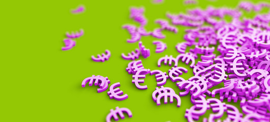 Euro Zeichen - Konzept Finanzkrise, Währung, Eurokrise