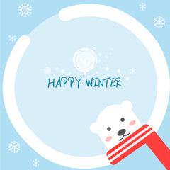 winter frame illustration