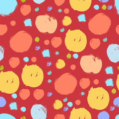 Seamless colorful pattern with abstract circles