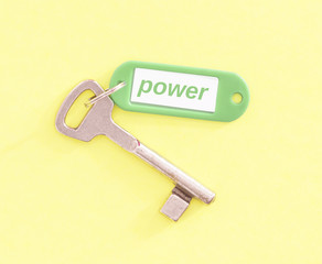 the key to power - Bild auch mit deutscher Schrift erhältlich