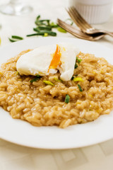 Risotto with leek