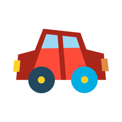 Car vechicle flat transport vector.