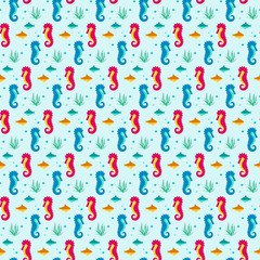 Seamless patterns nautical elements vector
