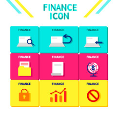 Finance icon set