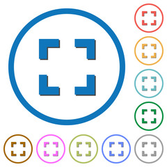 Fototapeta premium Selector tool icons with shadows and outlines