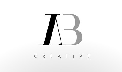 A B Letter Logo Design. Creative AB Letters Icon