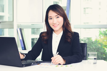 Asian businesswoman working in the office