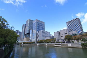 Fototapeta na wymiar Osaka Nakanoshima district