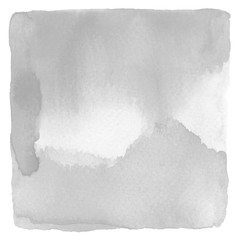 Abstract gray watercolor on white background