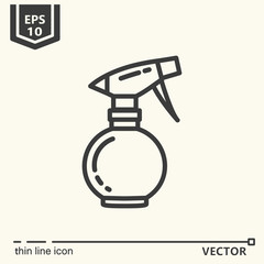 Hairdressing tools. Icons series. Spray bottle