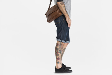 Tattooed Man Messenger Bag