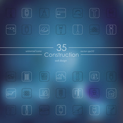 Set of construction icons