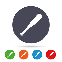 Baseball bat sign icon. Sport symbol.