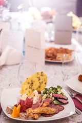 Appetizer served on a plate