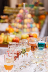 Various alcoholic freshness cocktails