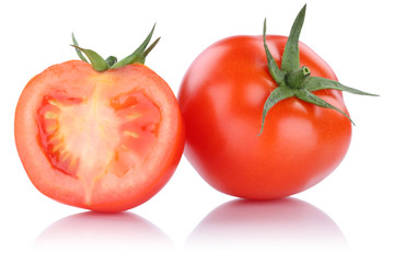 Tomaten Tomate geschnitten Gemüse Freisteller freigestellt isol