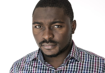 Fototapeta premium African Man Casual Studio Portrait