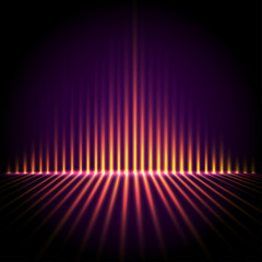 Equalizer on abstract technology background