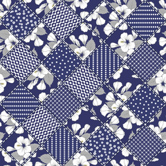 abstract seamless patchwork pattern