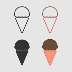 cream ice icon