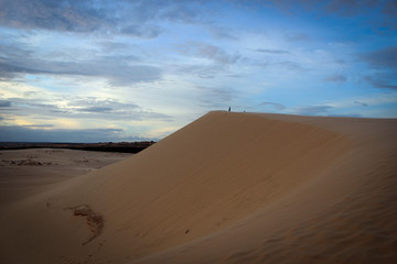 Fototapeta na wymiar White dunes north of Mui Ne, Vietnam