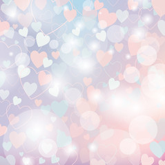 
vector background with hearts, Valentine's Day