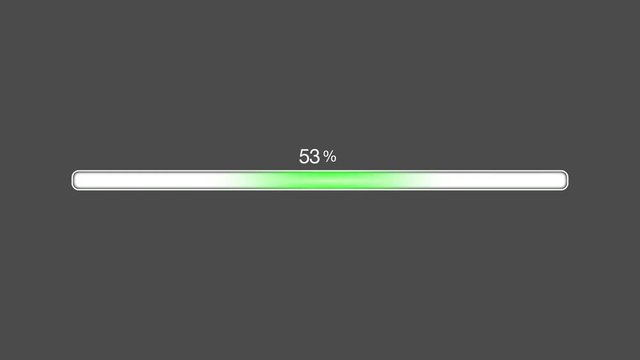 Green Progress Bar Animated
